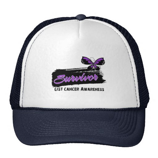 Tattoo Butterfly GIST Cancer Survivor Trucker Hat