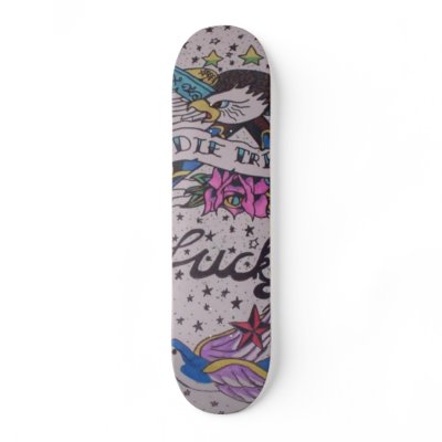 Tattoo Deck Skateboard Deck by ShaquitaJenkins
