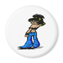 Tattoo Girl magnets by WhiteTiger_LLC Tattoo Girl magnets