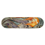 tattoo girl skate board deck