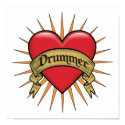 Tattoo Heart Drummer  posters