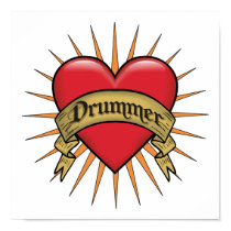 Tattoo Heart Drummer  posters