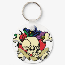 Tattoo Heart Skull keychains