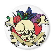 Tattoo Heart Skull magnets