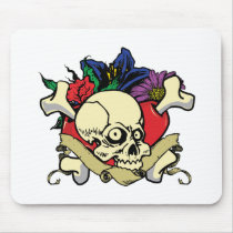 Tattoo Heart Skull mousepads by thomascarlson Tattoo Heart Skull mousepads
