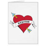 Tattoo Heart with Arrow Besitos cards