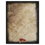 Tattoo I Love You Rose Personalized Letterhead