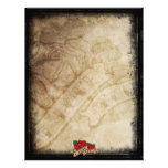 Tattoo I Love You Rose Personalized Letterhead