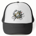 Tattoo Inspired Skull Star Trucker Hat