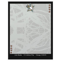 Tattoo Inspired Swallow Bird Design Customized Letterhead