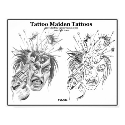 Large black and gray tattoo designs and body art tattoo flash sheets