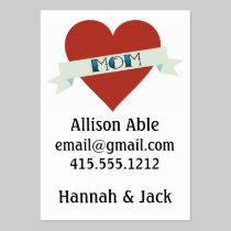 Tattoo Mom Calling Card business cards