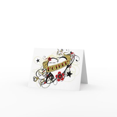 Tattoo MOM Heart Card by jfarrell12. This great tattoo inspired card is one 