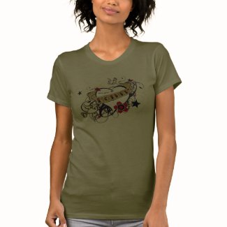 Tattoo MOM Heart & Swallows T-shirt