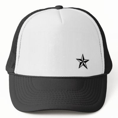 tattoo Nautical Star Trucker Mesh Hats by twism4477