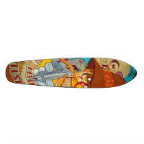 tattoo payaso skate board