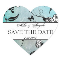 Tattoo Rose and Fluers Save the Date Seals stickers