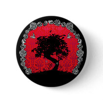 Tattoo Rose Bonsai Tree of Love Swallow buttons