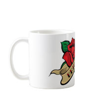 Tattoo Rose Bridesmaid Mug mugs