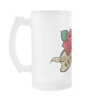 Tattoo Rose Groomsman Wedding Favor Beer Mug mugs
