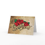 Tattoo Rose Thank You cards