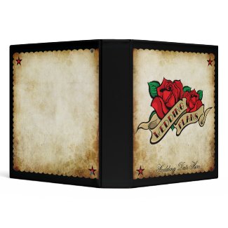 Tattoo Rose Wedding Binder binder