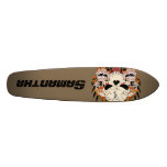 Tattoo Skull Eight Ball Old School Skateboard