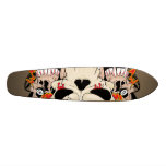 Tattoo Skull Eight Ball Old School Skateboard