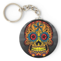 Tattoo Skull Key Chain