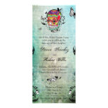 Tattoo Style Muerte Skull and Flourishes Invite