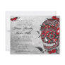 Tattoo Style Muerte Skull and Flourishes Invite