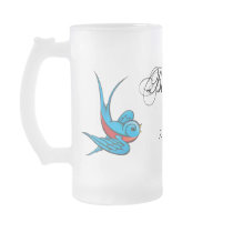 Tattoo Swallow BestMan Wedding Favor Mug
