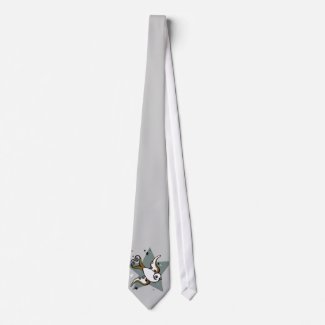 Tattoo Swallow Bird & Stars Tie tie
