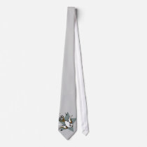 Tattoo Swallow Bird & Stars Tie