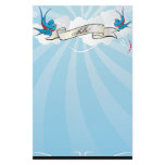 Tattoo Swallow Birds with Banner Stationery
