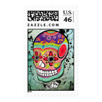 Tattoo Urban Muerte Day of the Dead Illustration postage