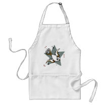 Tattoo Urban Swallow Bird Design aprons