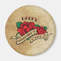 Tattoo Valentine's Day Love Rose magnets