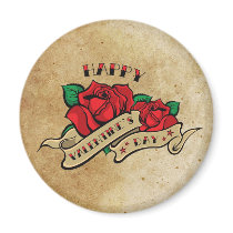 Tattoo Valentine's Day Love Rose magnets