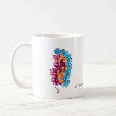 Ying Tattoos on Tattoo Ying Yang Koi Tattoo Ying Yang Koi Yin Coffee Mug From