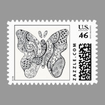 Tattooed Butterfly stamps