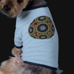 Tattooed Floral Dog Tee Shirt