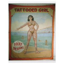 Tattooed Girl flyers by spyderfyngers Tattooed Girl flyers