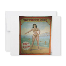 Tattooed Girl invitations by spyderfyngers Tattooed Girl invitations