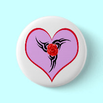 Tattooed Heart buttons