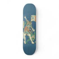 Tattooed Hercules Japanese Woodblock Print Skatebo Skateboard Deck