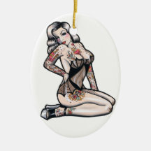 Tattooed Kitten Ornament