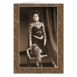 Tattooed Lady on Cards, Postcards