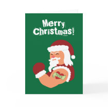 Tattooed Santa Greeting Card