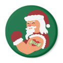 Tattooed Santa magnets